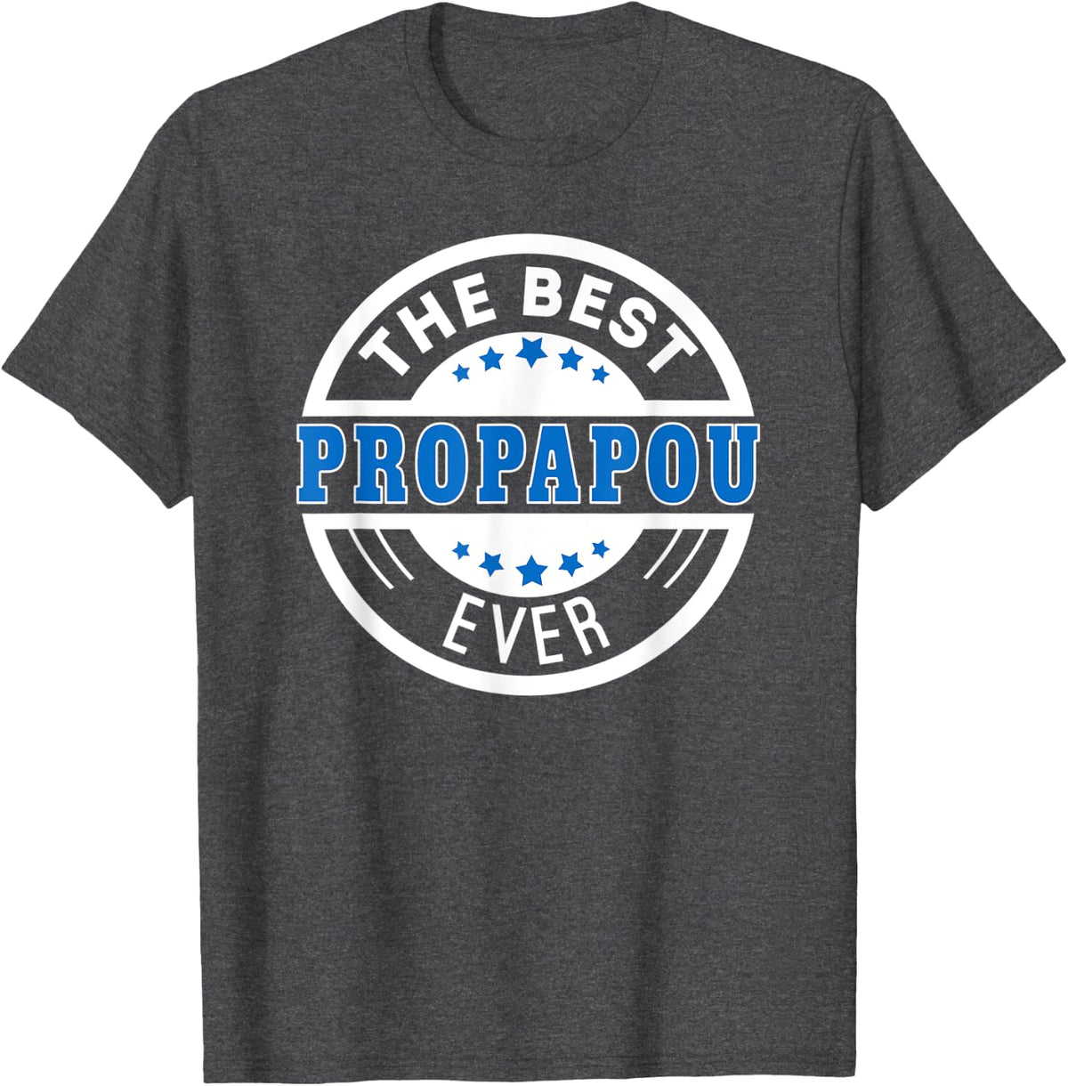Mens The Best Propapou Ever Greek Great Grandpa T-Shirt - Dark Heather Grey