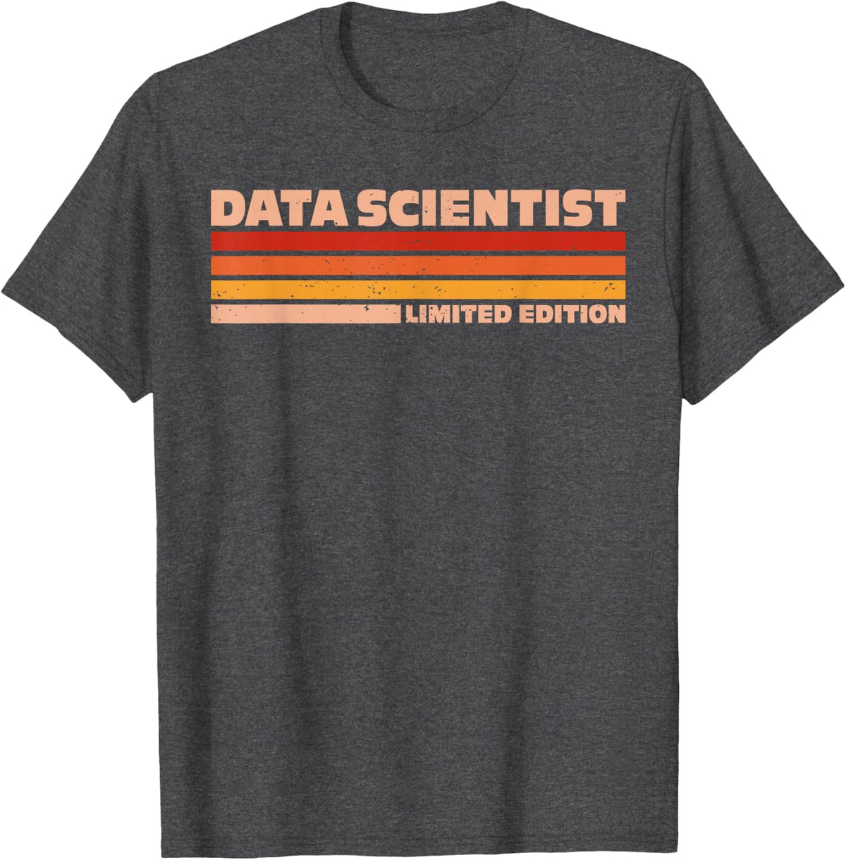 Data Scientist Retro Sunrise T-Shirt - Dark Heather Grey