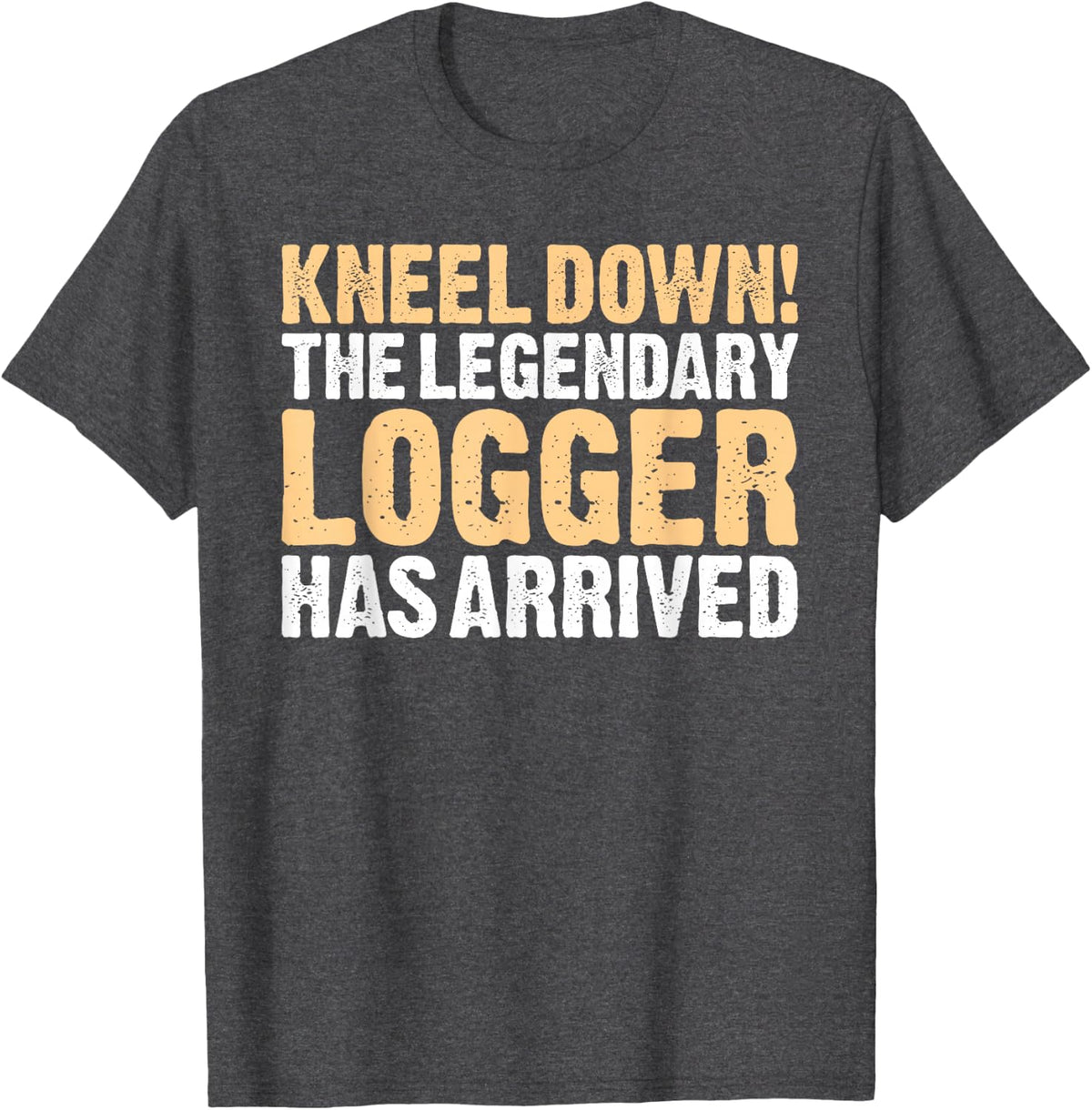 Logger Kneel Down T-Shirt - Dark Heather Grey