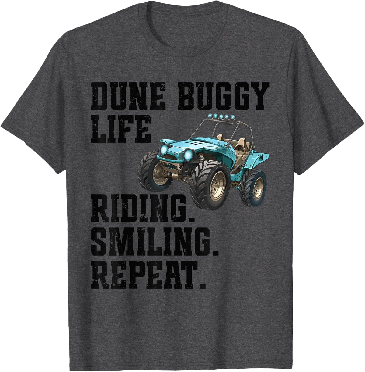 Sand Rail Fans Dune Buggy Racing Outfit Dune Buggy T-Shirt - Dark Heather Grey