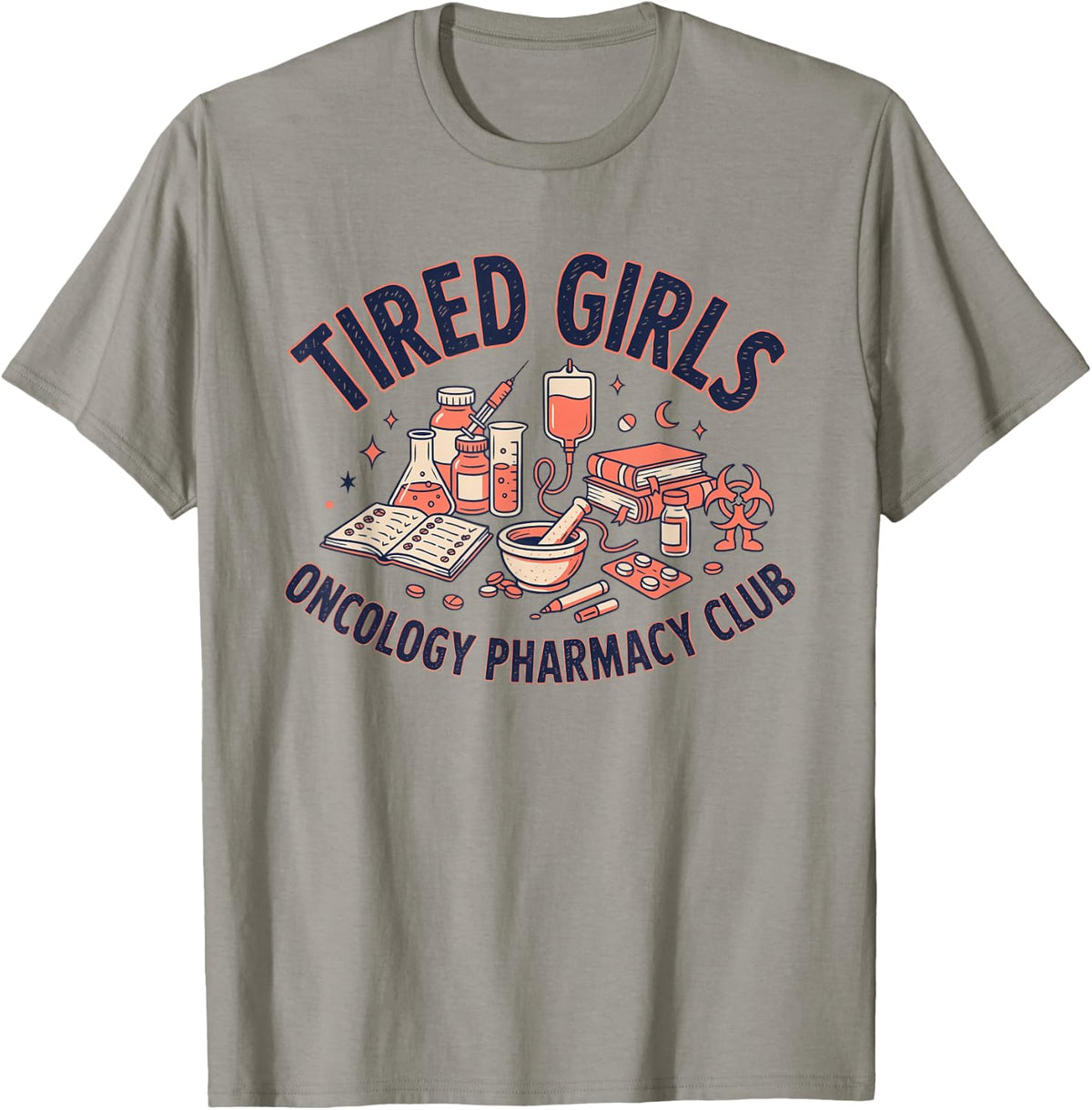 Oncology Pharmacy Chemotherapy Pharmacist Cancer T-Shirt - Slate Grey