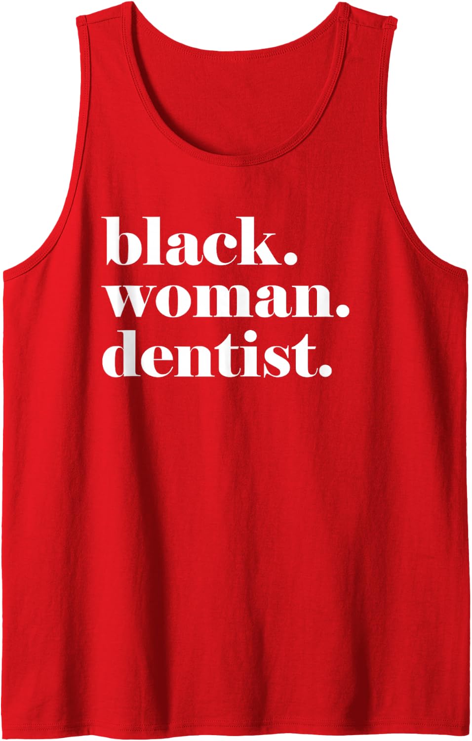Black Woman Dentist, Black Women Dentist, Black Dentist Gift Sleeveless Tank Top - Red