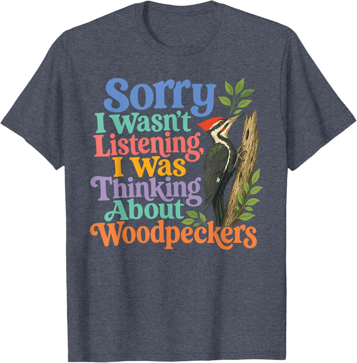 Funny Birdwatching Design for Ornothogist Birder Birding T-Shirt - Heather Blue