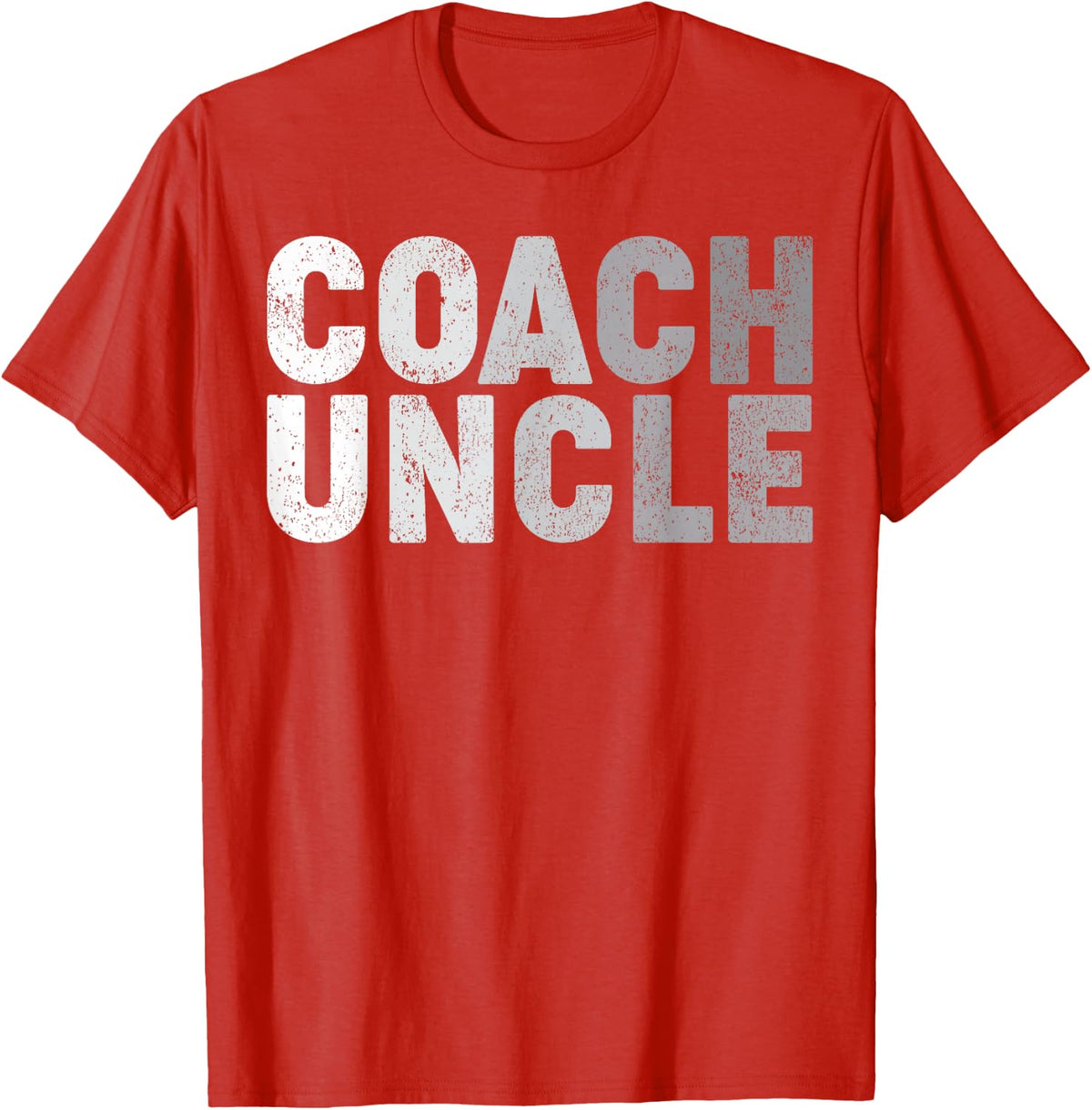 Coach Uncle Soccer Football Basketball Coach Father's Day T-Shirt - Red