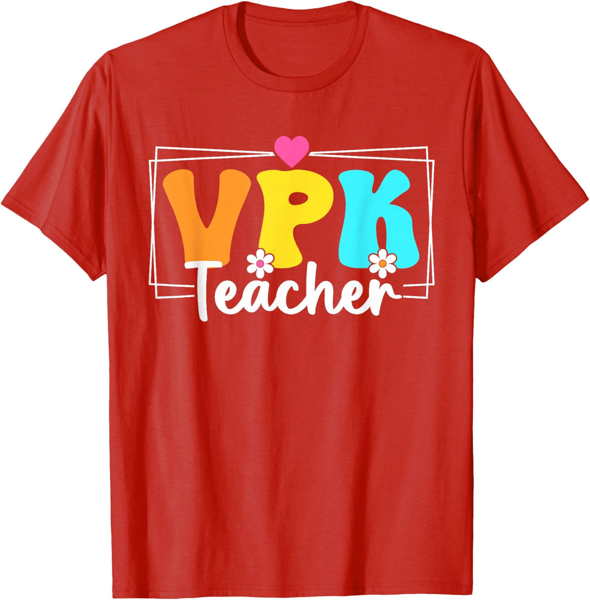 VPK Teacher Back To School Shirt Teachers Students Tee T-Shirt - Red