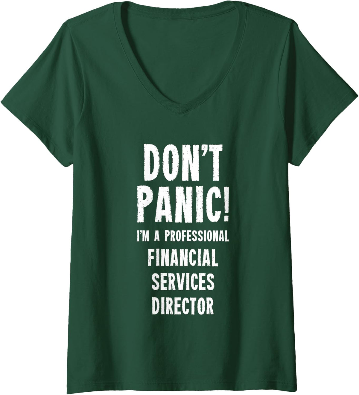 Women's Financial Services Director V-Neck T-Shirt - Dark Green