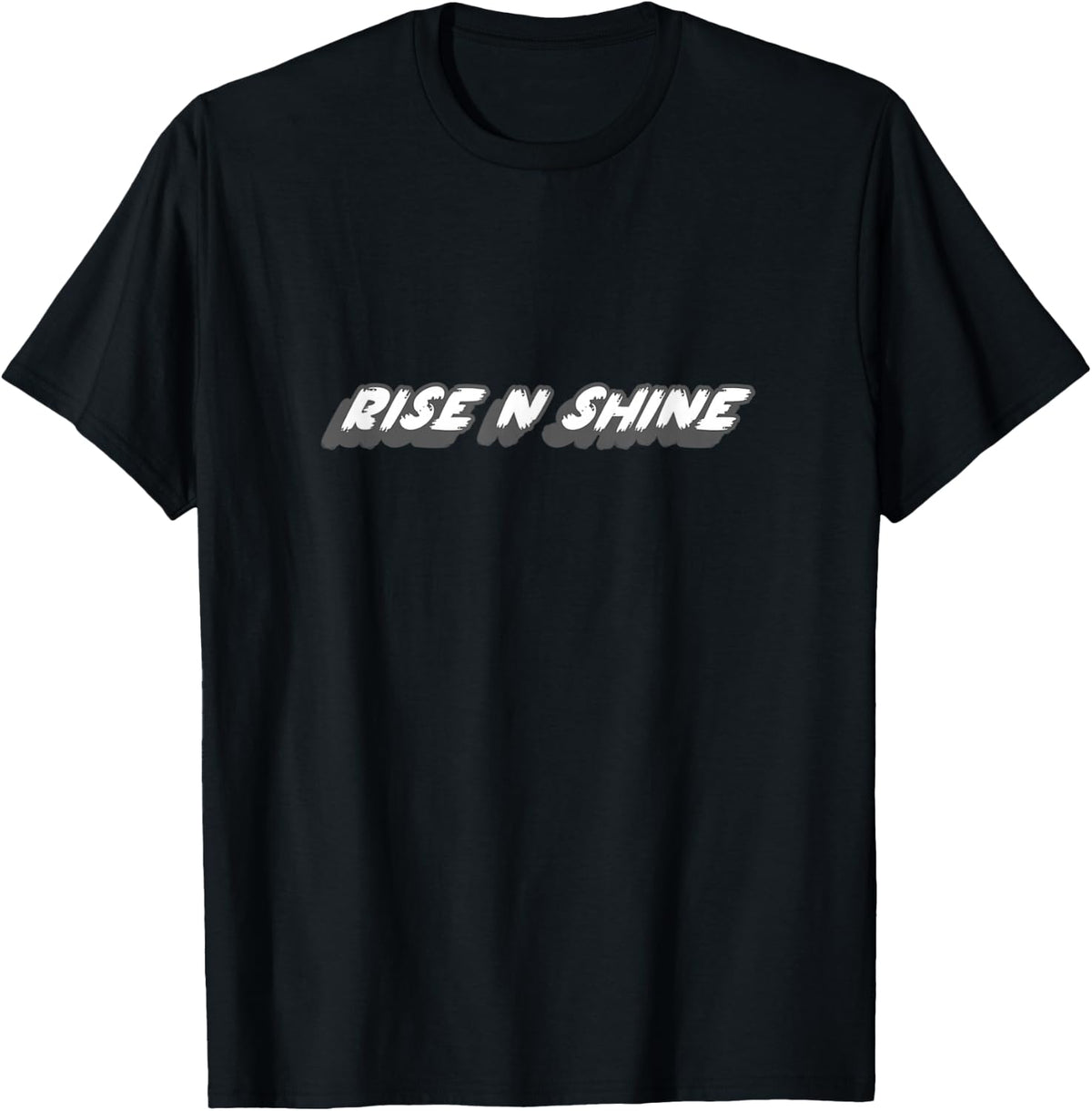 Rise N Shine | 80's and 90's Rap Song Music T-Shirt - Black