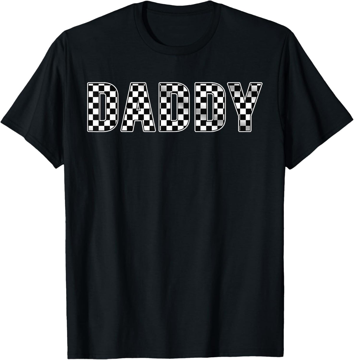Pit Crew Daddy Racing Car Family Matching Birthday Party T-Shirt - Black