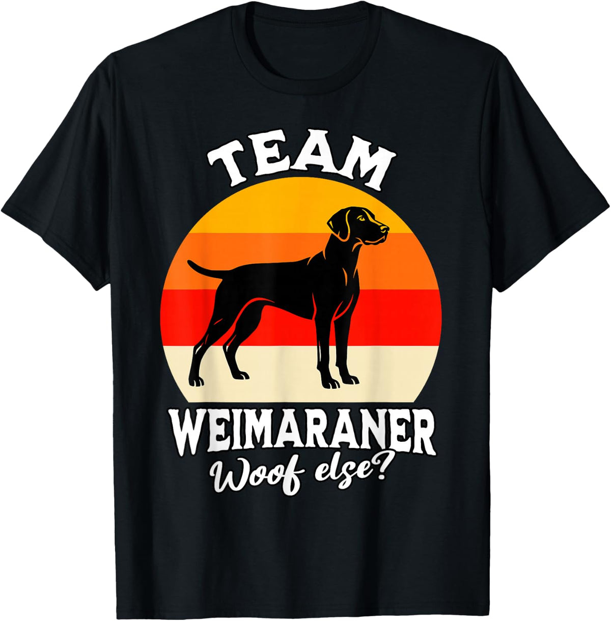 Weimaraner Team Weimaraner T-Shirt - Black