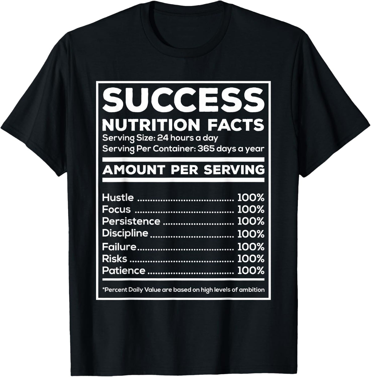 Entrepreneur Success Motivational Business Work T-Shirt - Black