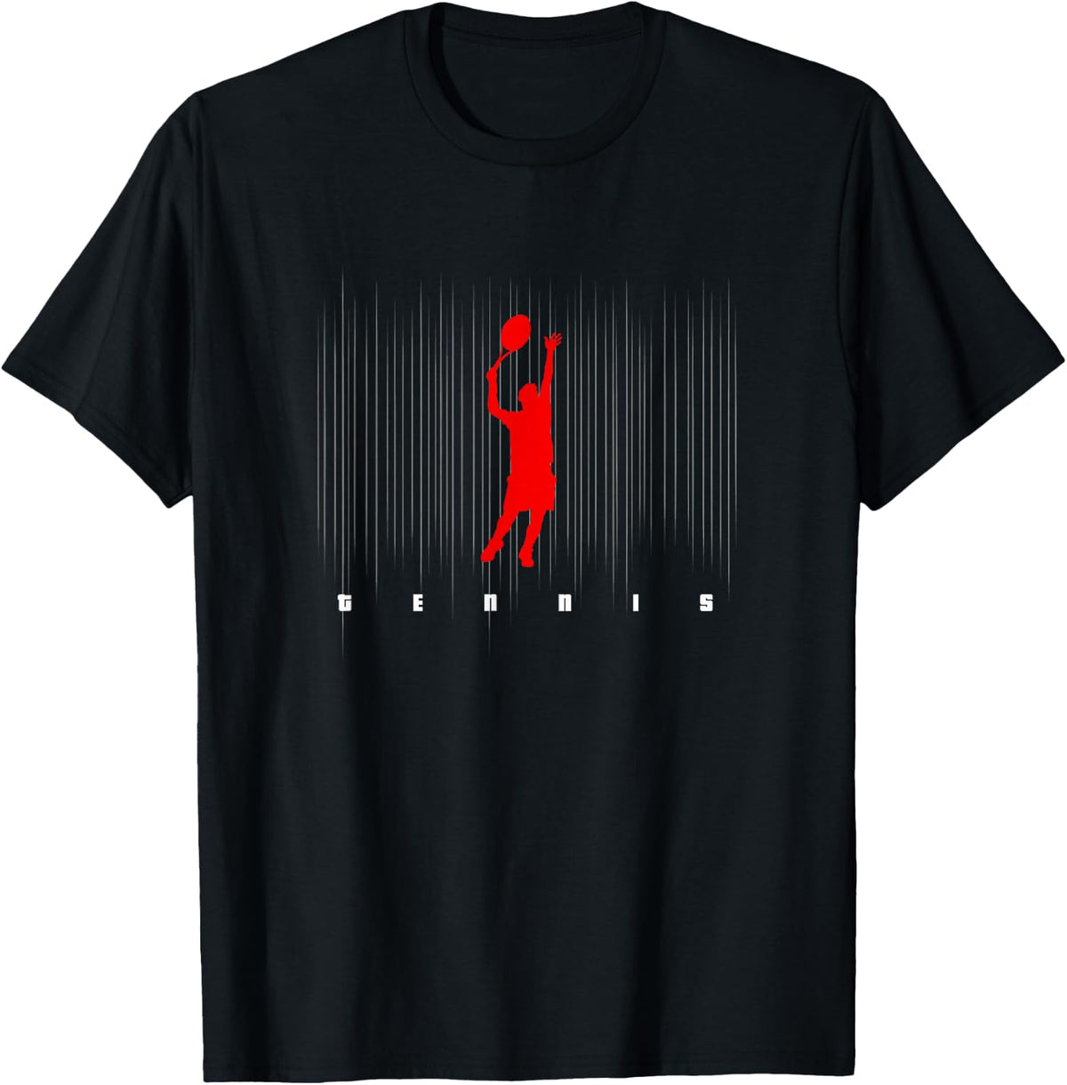 Tennis Logo Motif Tennis T-Shirt - Black