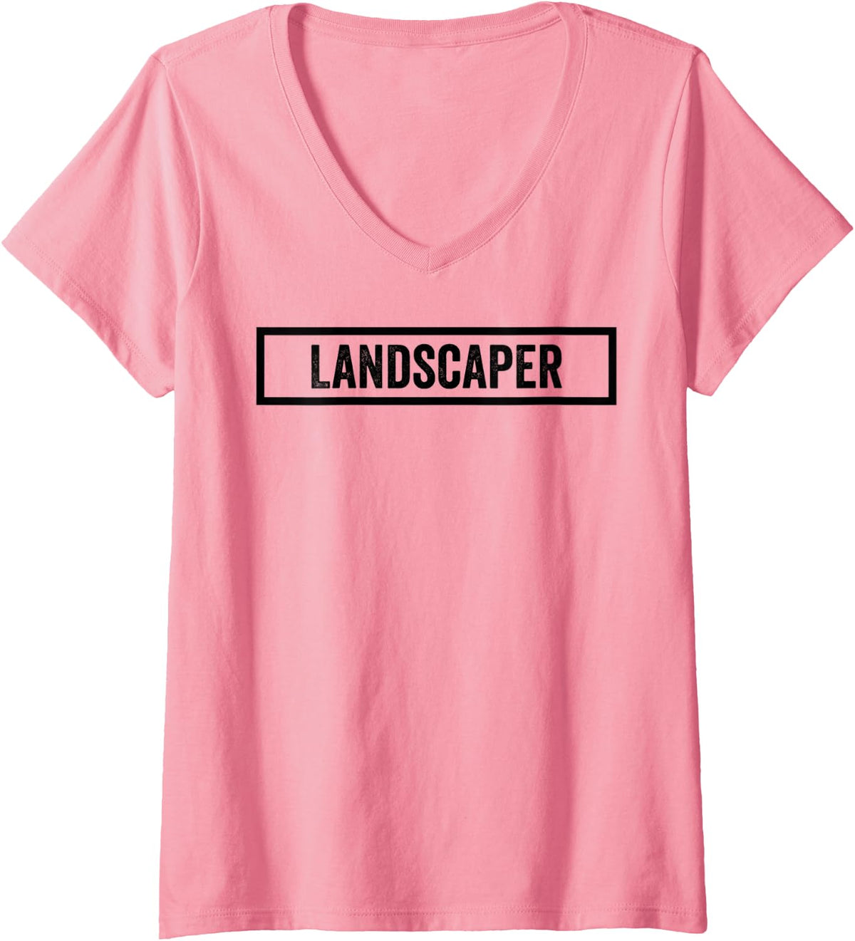 Womens Landscaper V-Neck T-Shirt - Pink