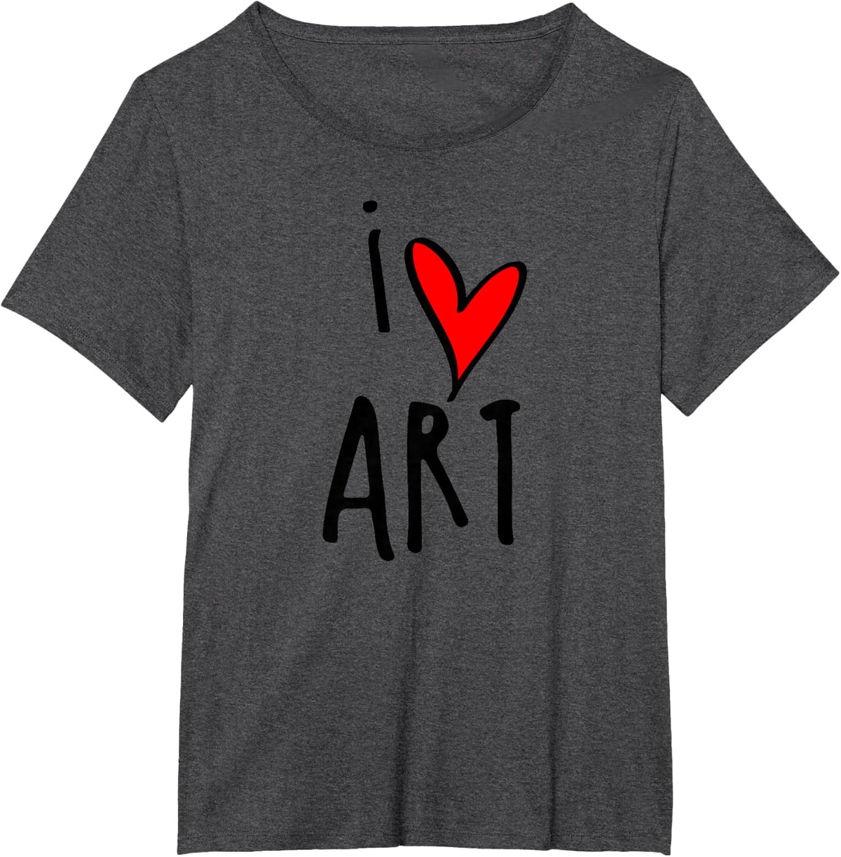I Love Art T-Shirt T-Shirt - Dark Heather Grey