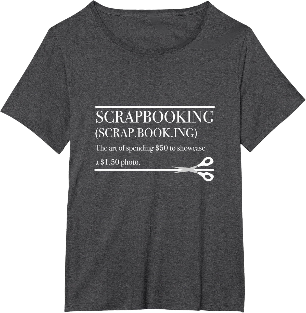 Scrapbook Scrapbooking Scrapbooker Definition T-Shirt - Dark Heather Grey