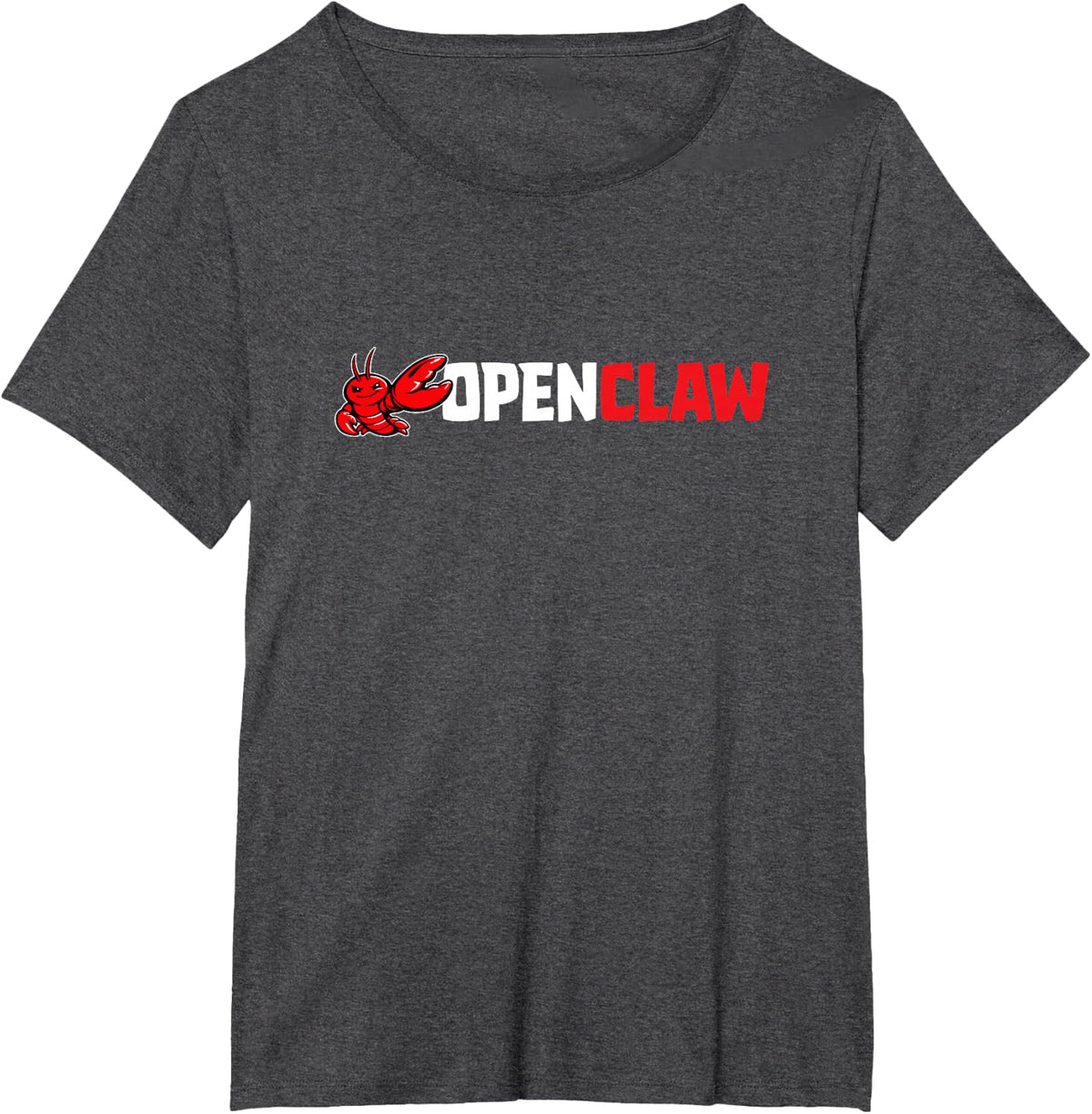 OpenClaw Logo T-Shirt - Dark Heather Grey