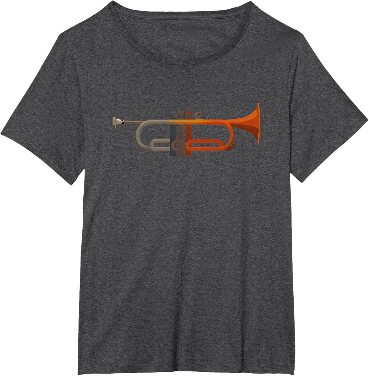 Funny Minimalist Trumpet Musician Saying T-Shirt - Dark Heather Grey