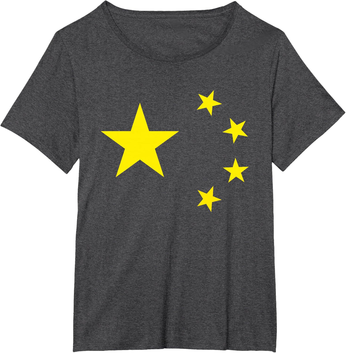 Chinese Flag China Stars T-Shirt T-Shirt - Dark Heather Grey