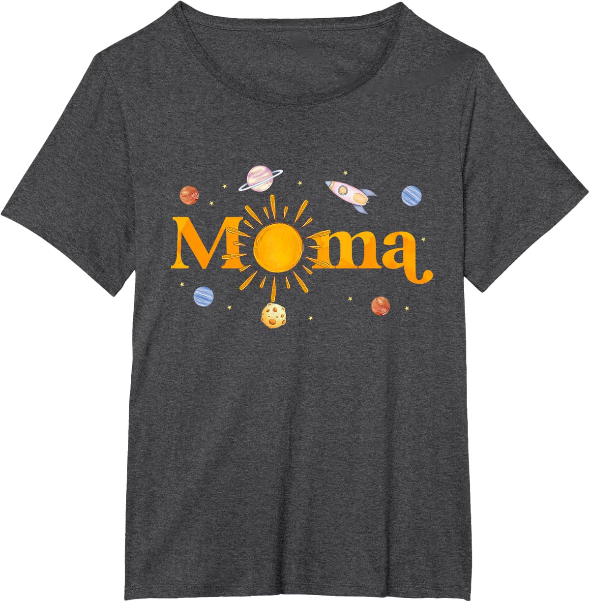Mama of The Birthday First Trip Around The Sun Bday Boy T-Shirt - Dark Heather Grey