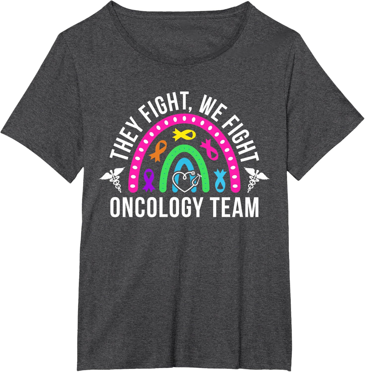 Oncology Team Oncology Nurse Squad Oncology Nursing Crew T-Shirt - Dark Heather Grey