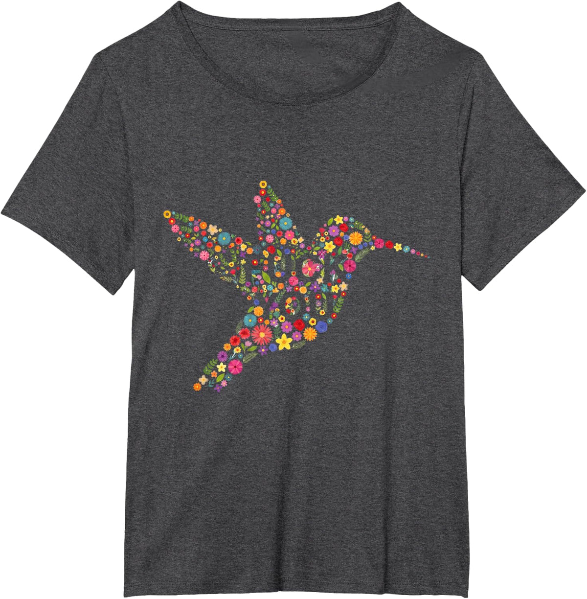 Sarcastic Hummingbird Sassy Botanical Humor Bird Lover T-Shirt - Dark Heather Grey