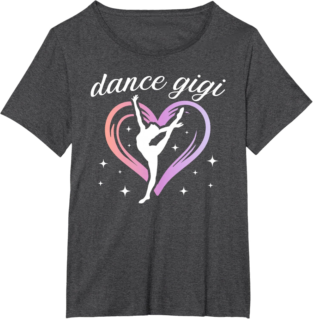 Dance Gigi Dancing Gigi Dancer Gigi Grandma T-Shirt - Dark Heather Grey