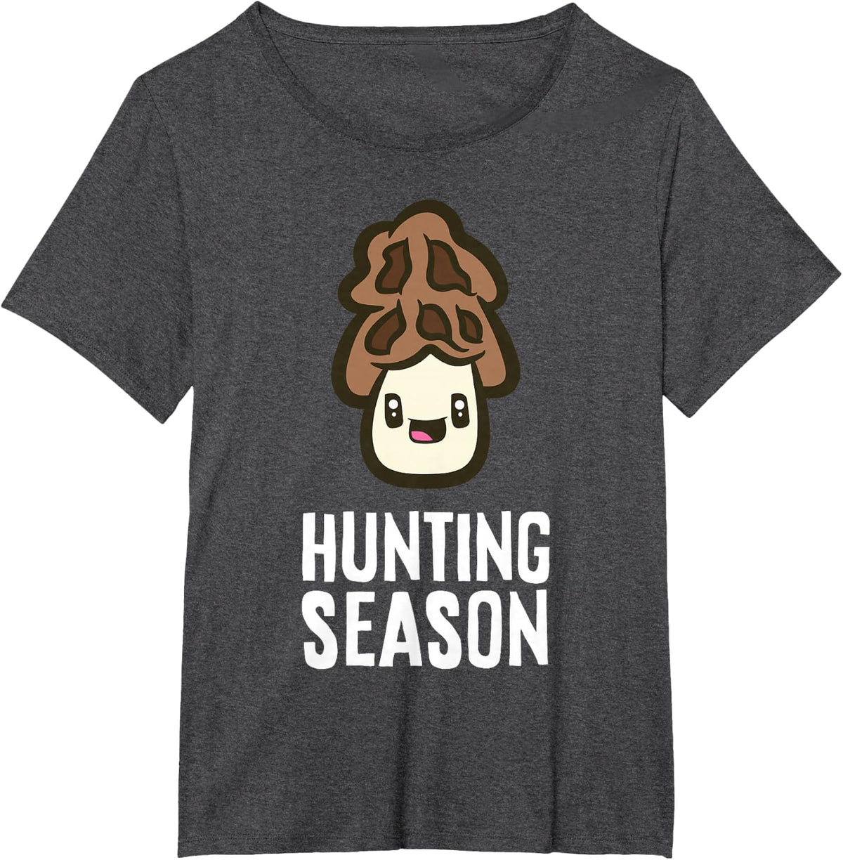Hunting Season Foraging Mushroom Hunting T-Shirt - Dark Heather Grey