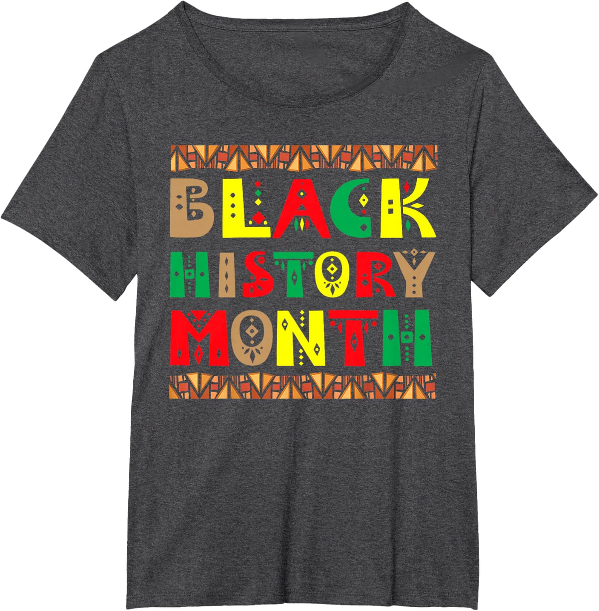 Melanin African Roots Black History Month Culture Excellence T-Shirt - Dark Heather Grey
