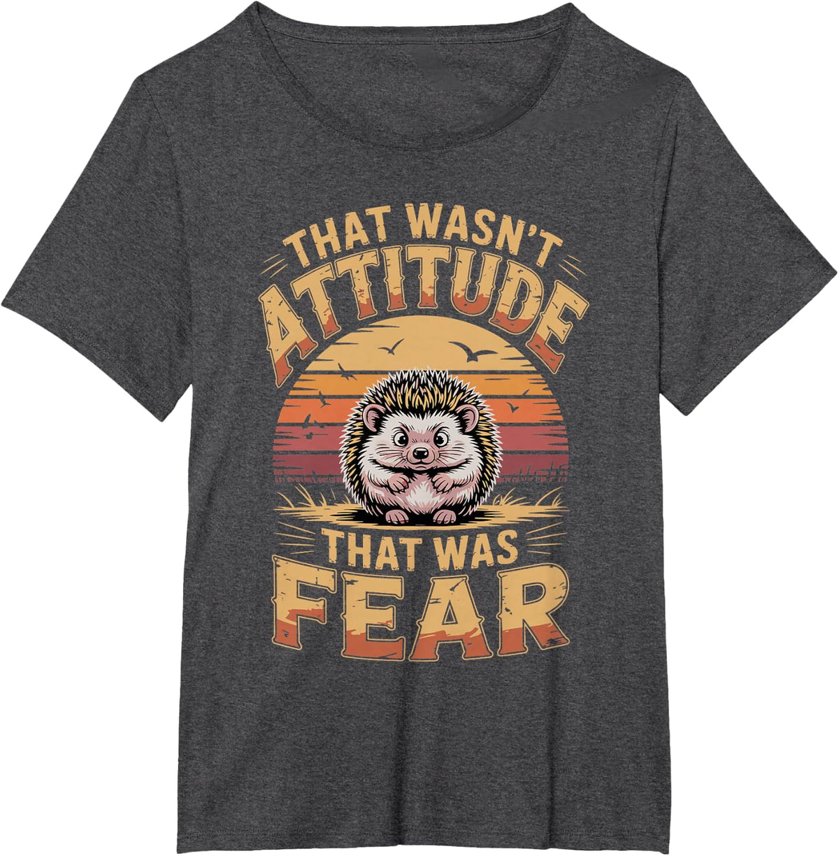 that Wasn't Attitude that was Fear Anxiety Awareness T-Shirt - Dark Heather Grey