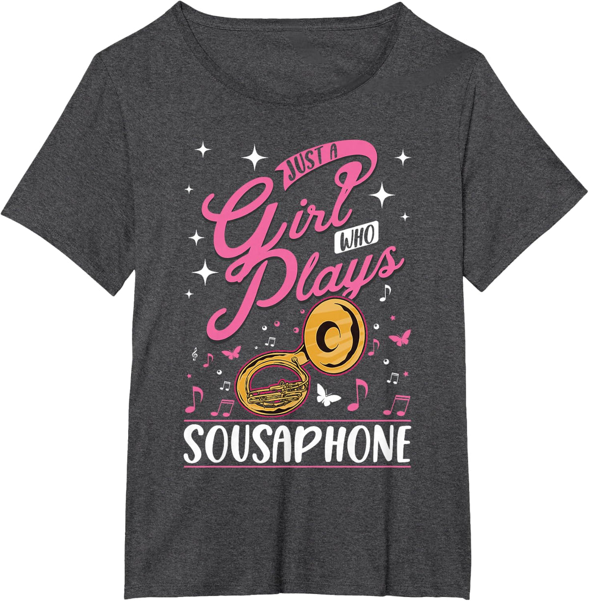 Sousaphone Girl Sousaphone Player Sousaphonist T-Shirt - Dark Heather Grey