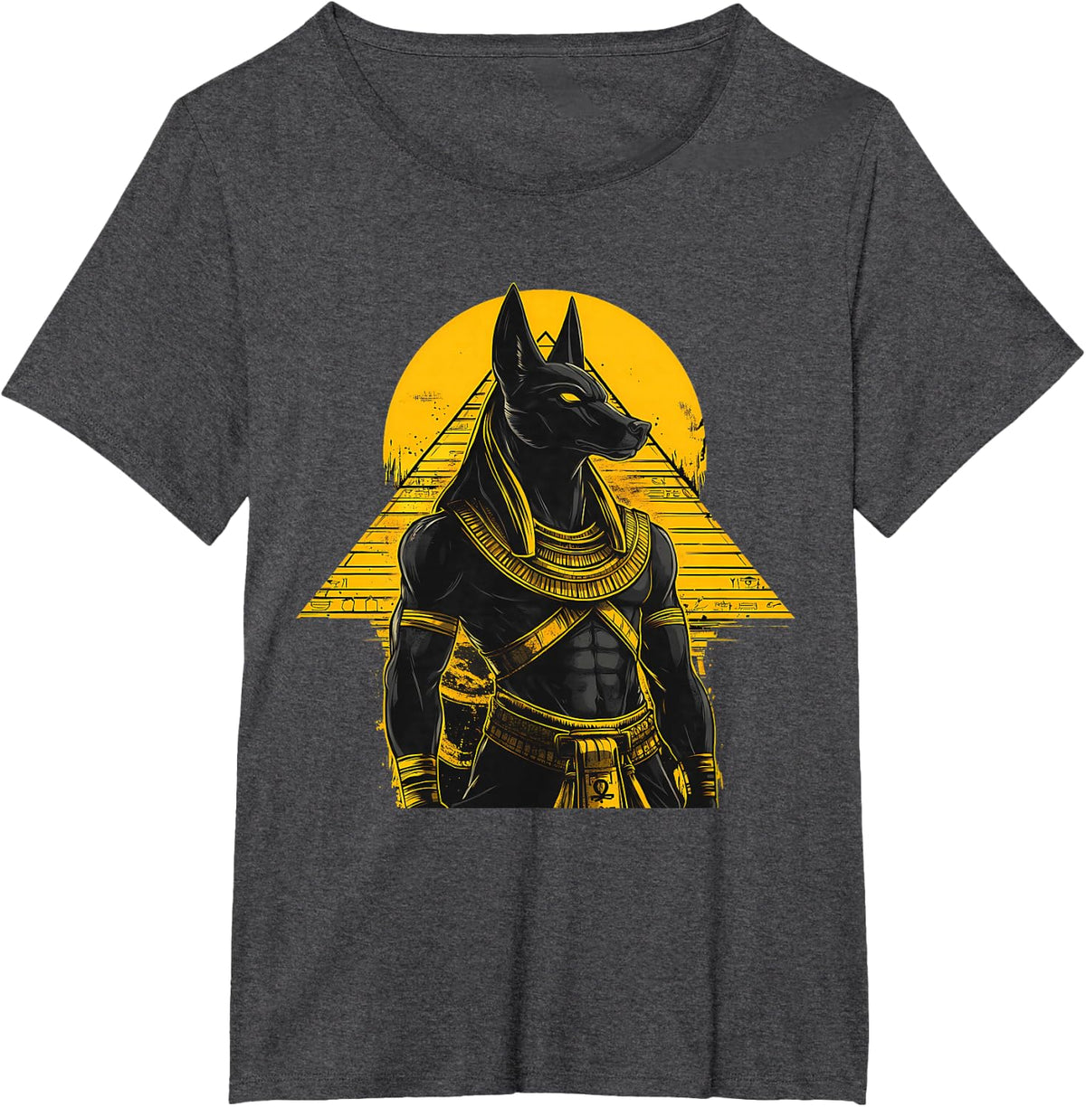 Egyptology Egypt Mythology Ancient Egypt Anubis Egyptian God T-Shirt - Dark Heather Grey