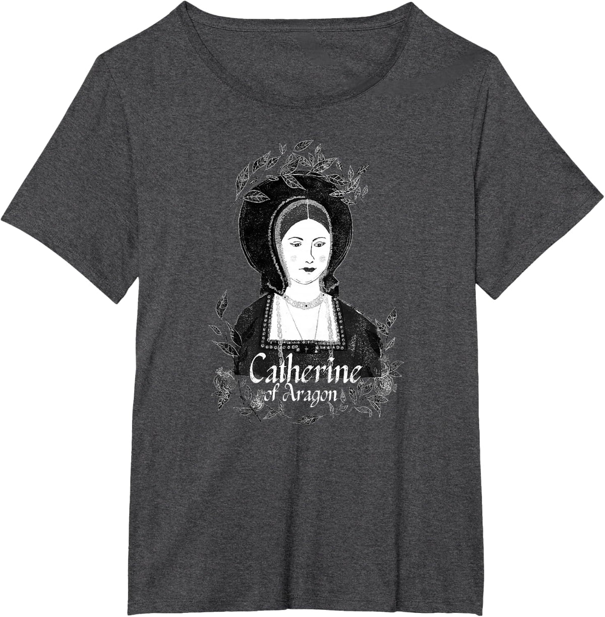 Katharina by Aragon Tudor Queen T-Shirt - Dark Heather Grey