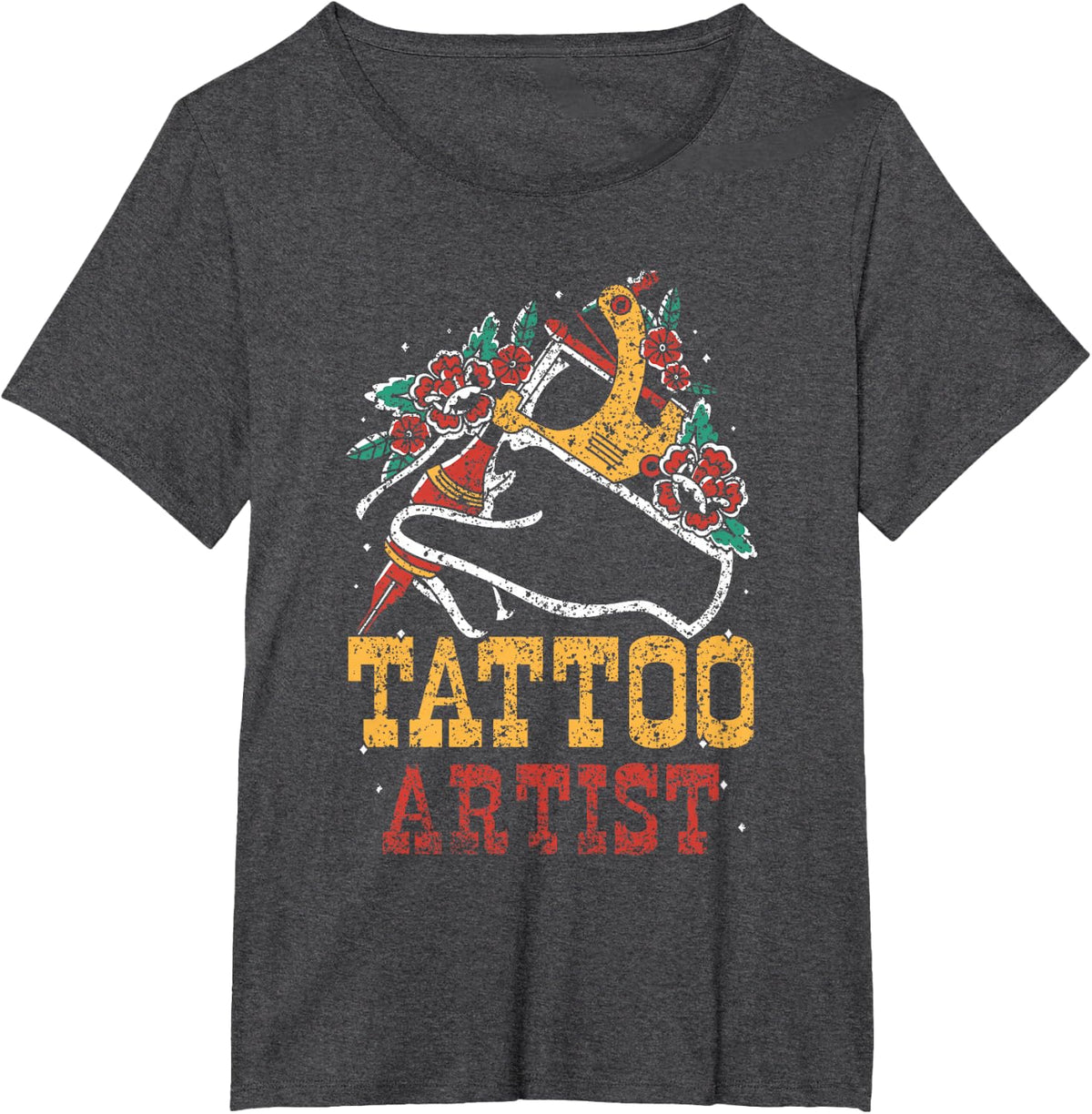 Tattoo Artist Tattoo Studio Tattoo Artist T-Shirt - Dark Heather Grey