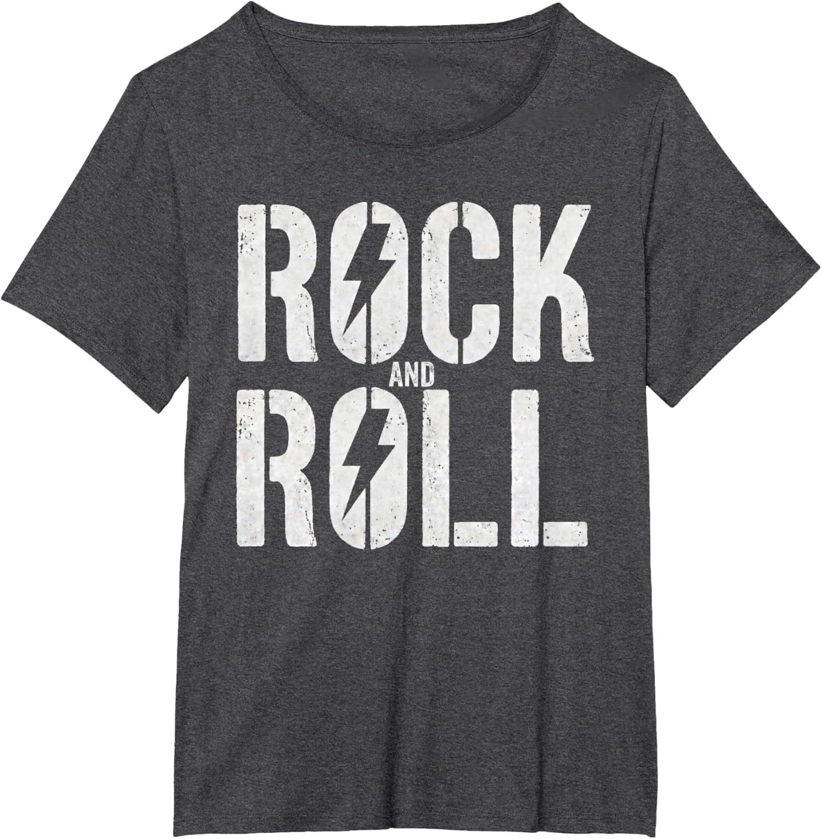 Rock'n Roll Vintage Retro T-Shirt - Dark Heather Grey