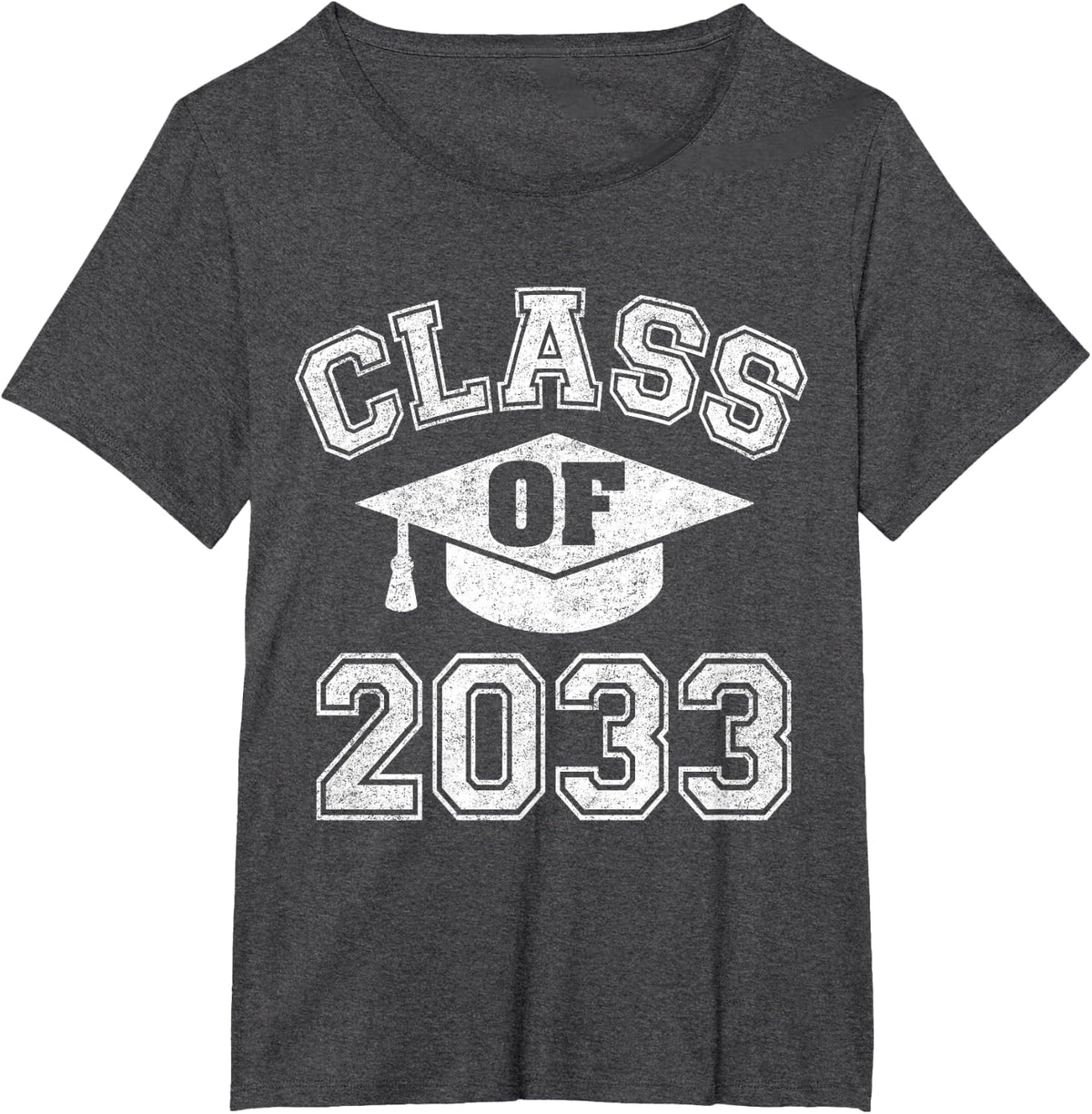 Class Of 2033 Grow With Me First Day Of Nursery Gift T-Shirt - Dark Heather Grey