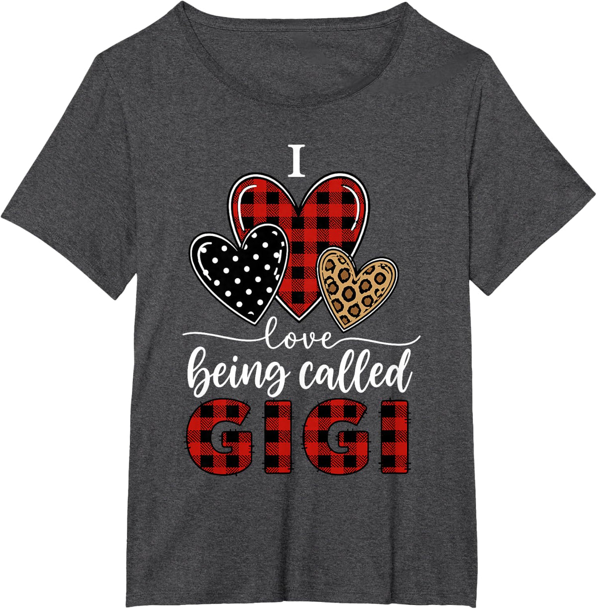 Love Being A Gigi Design for Grandma Nana Women Gigi Nana T-Shirt - Dark Heather Grey