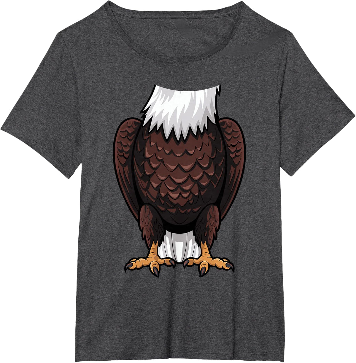 Bald Eagle Halloween Outfit Funny Simple Kids Costume Idea T-Shirt - Dark Heather Grey