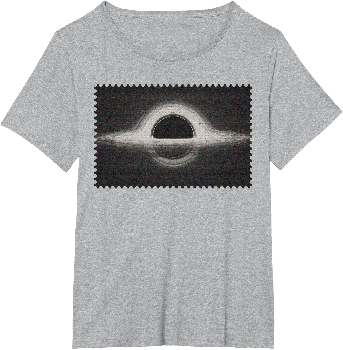 Black Hole Vintage Space Photo Physics Astrophysics T-Shirt - Heather Grey