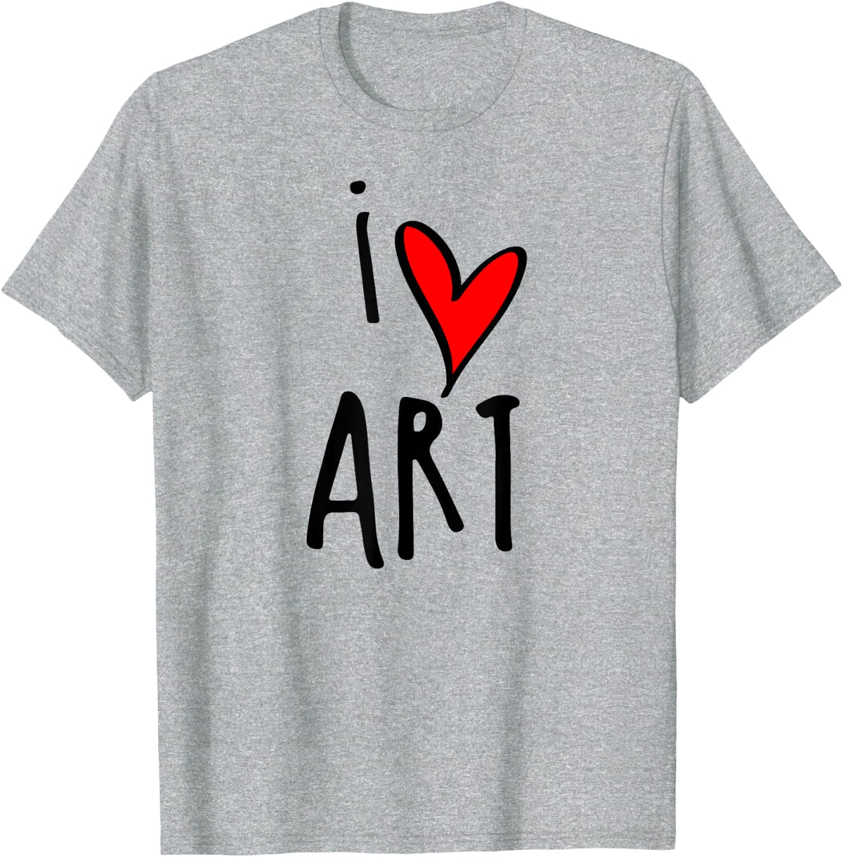 I Love Art T-Shirt T-Shirt - Heather Grey