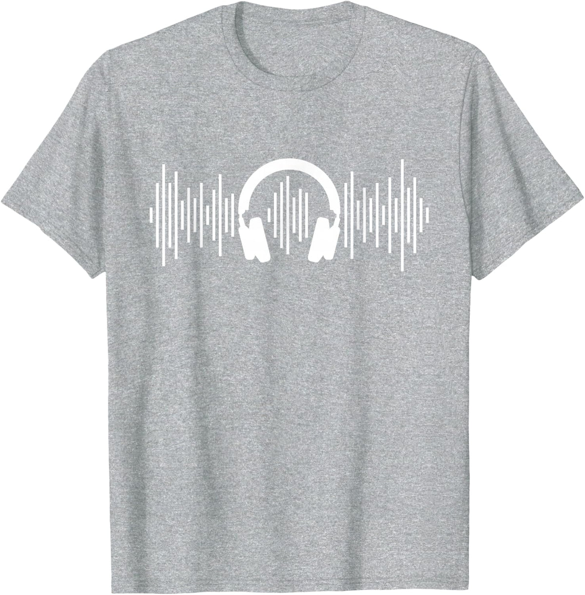 Audio Wave Headphone Sound Engineer Audio Engineer T-Shirt - Heather Grey