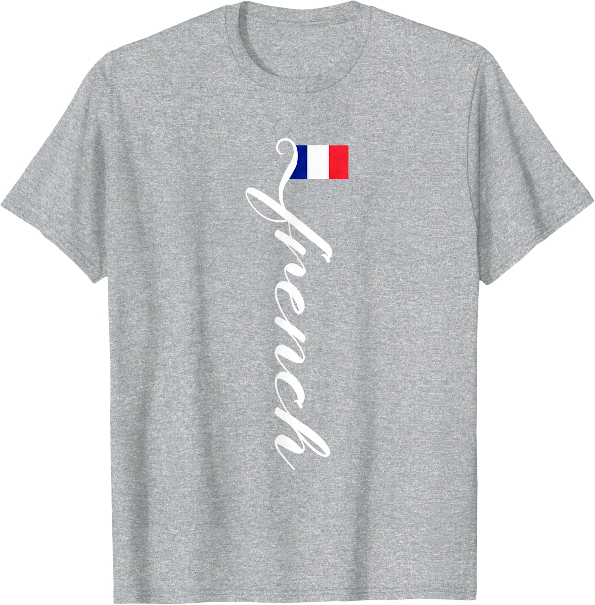 France French T-Shirt - Heather Grey