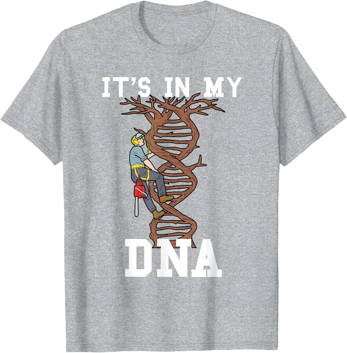 Arborist Shirt Men Arborist Dad Gifts For Men Tree Climber T-Shirt - Heather Grey