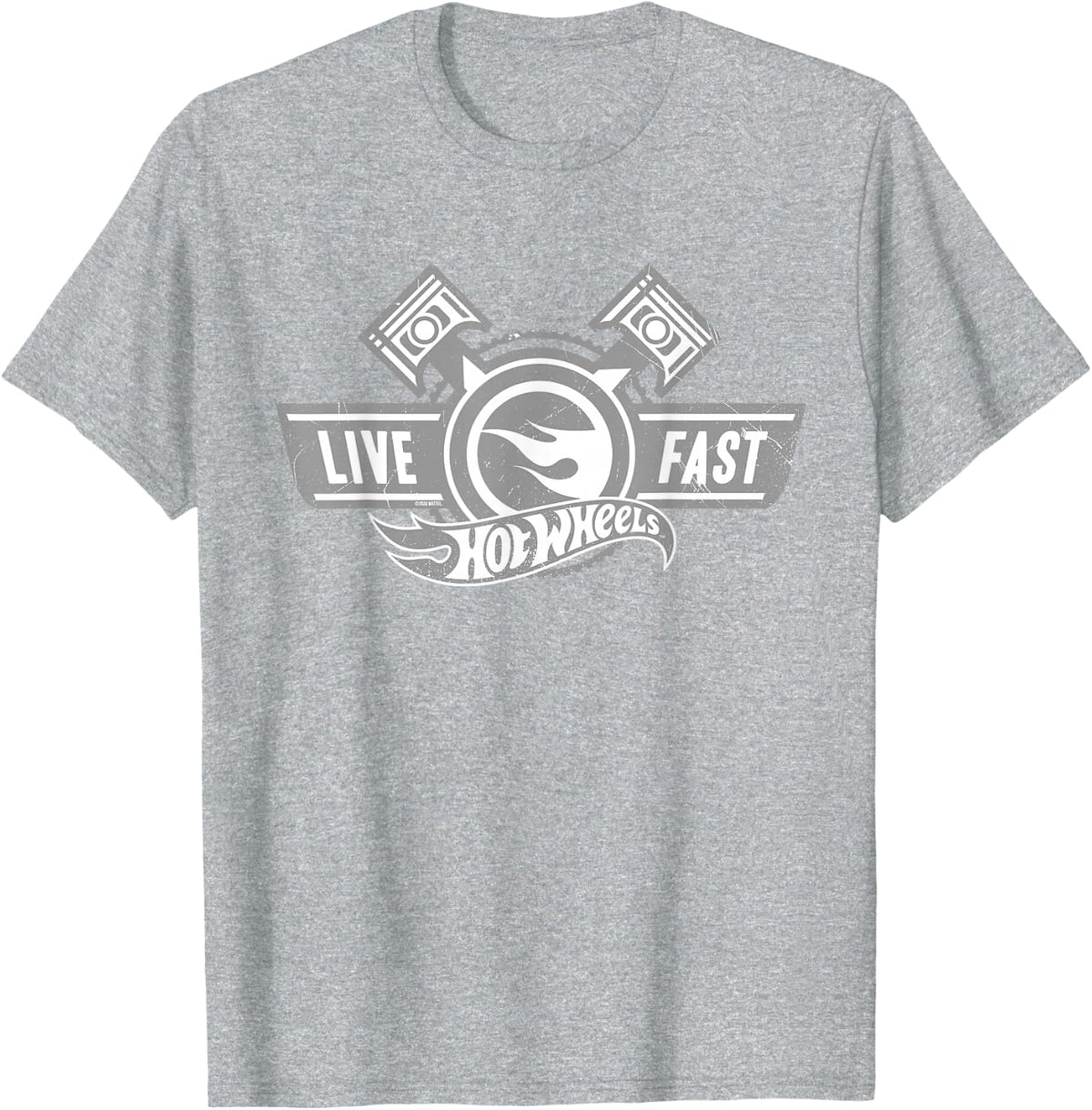 Hot Wheels Live Fast T-Shirt - Heather Grey