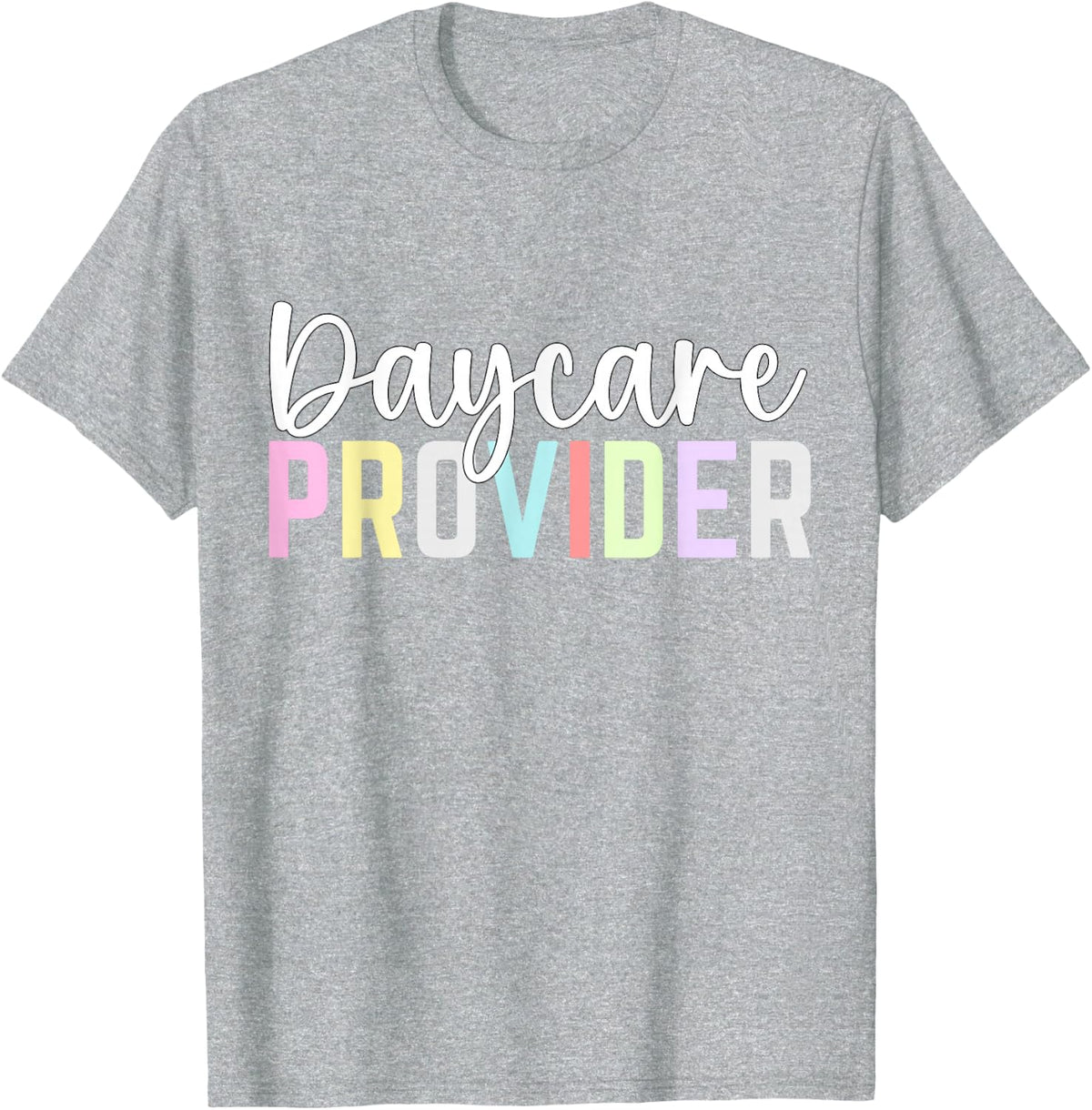 Thank You Licensed Daycare Provider Woman Assistant Daycare T-Shirt - Heather Grey