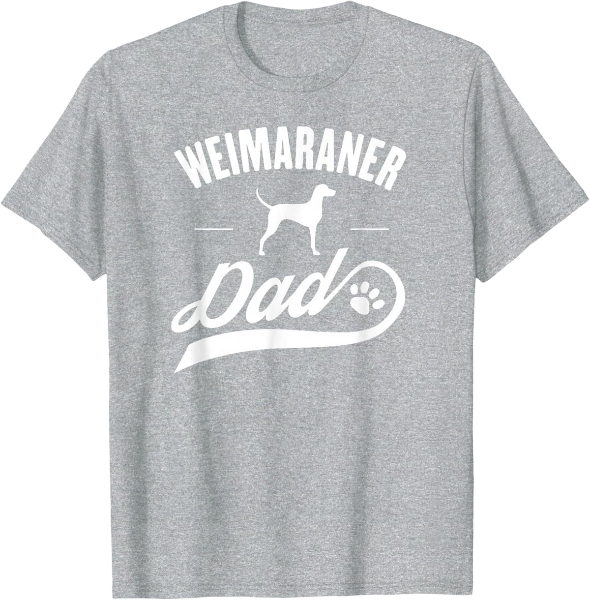 Weimaraner Dad T-Shirt - Heather Grey