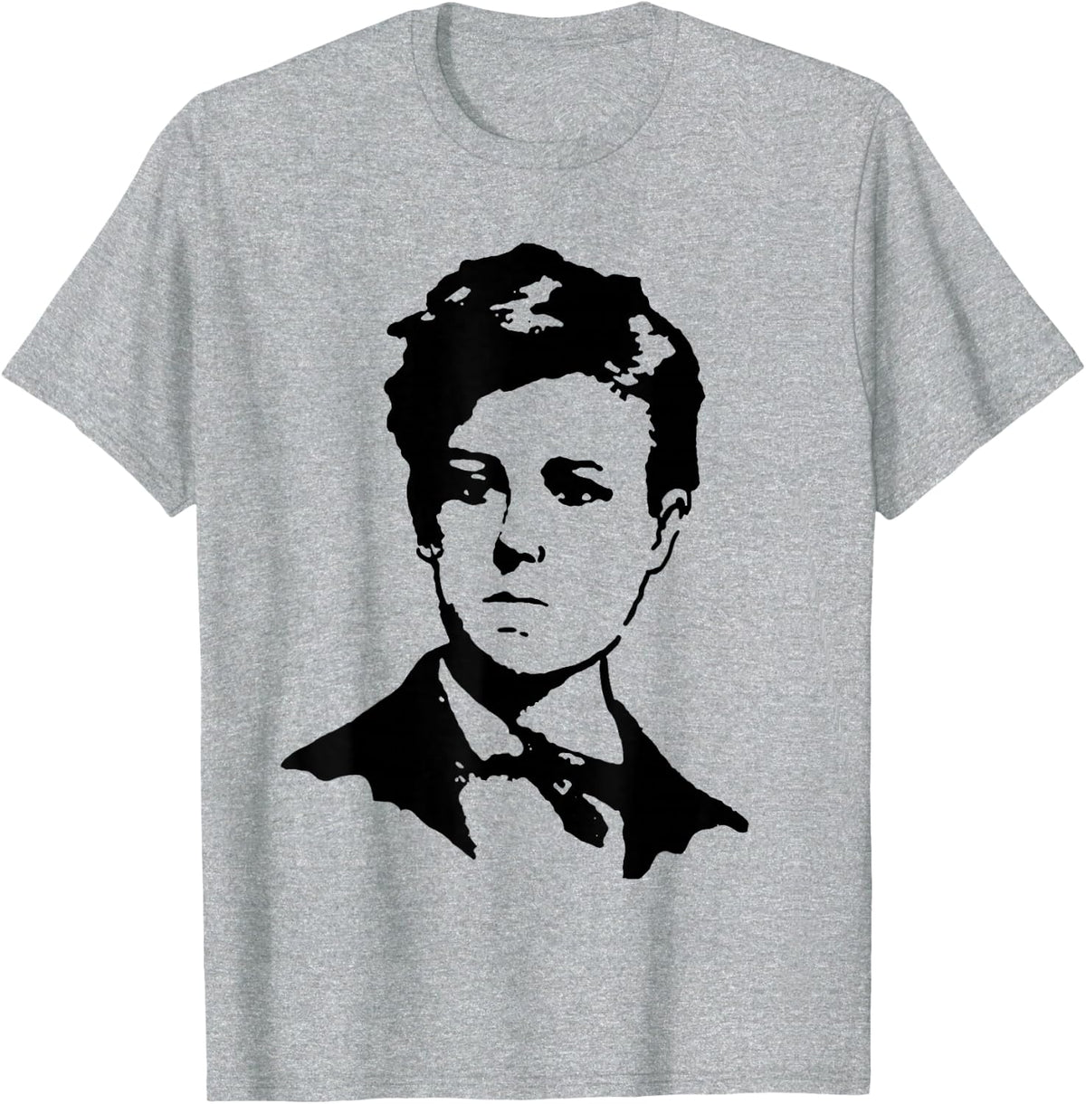 Arthur Rimbaud TShirt Tee Shirt T-Shirt T-Shirt - Heather Grey