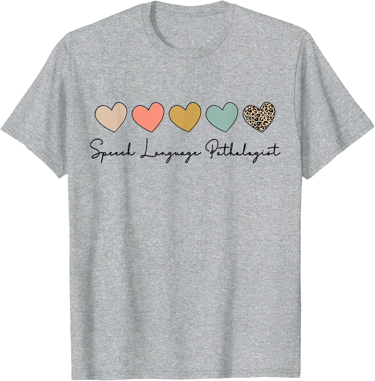 Speech Language Pathologist SLP Speech Therapy Pathology T-Shirt - Heather Grey