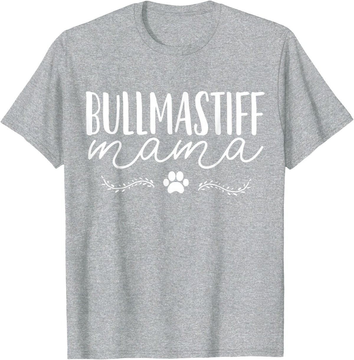 Bullmastiff Mama T-Shirt - Heather Grey