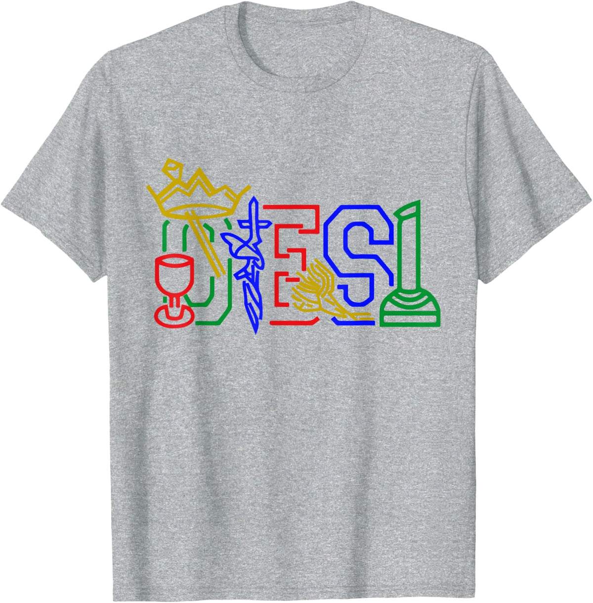 OES Adah Ruth Esther Martha Electa Emblems Parents' Day T-Shirt - Heather Grey