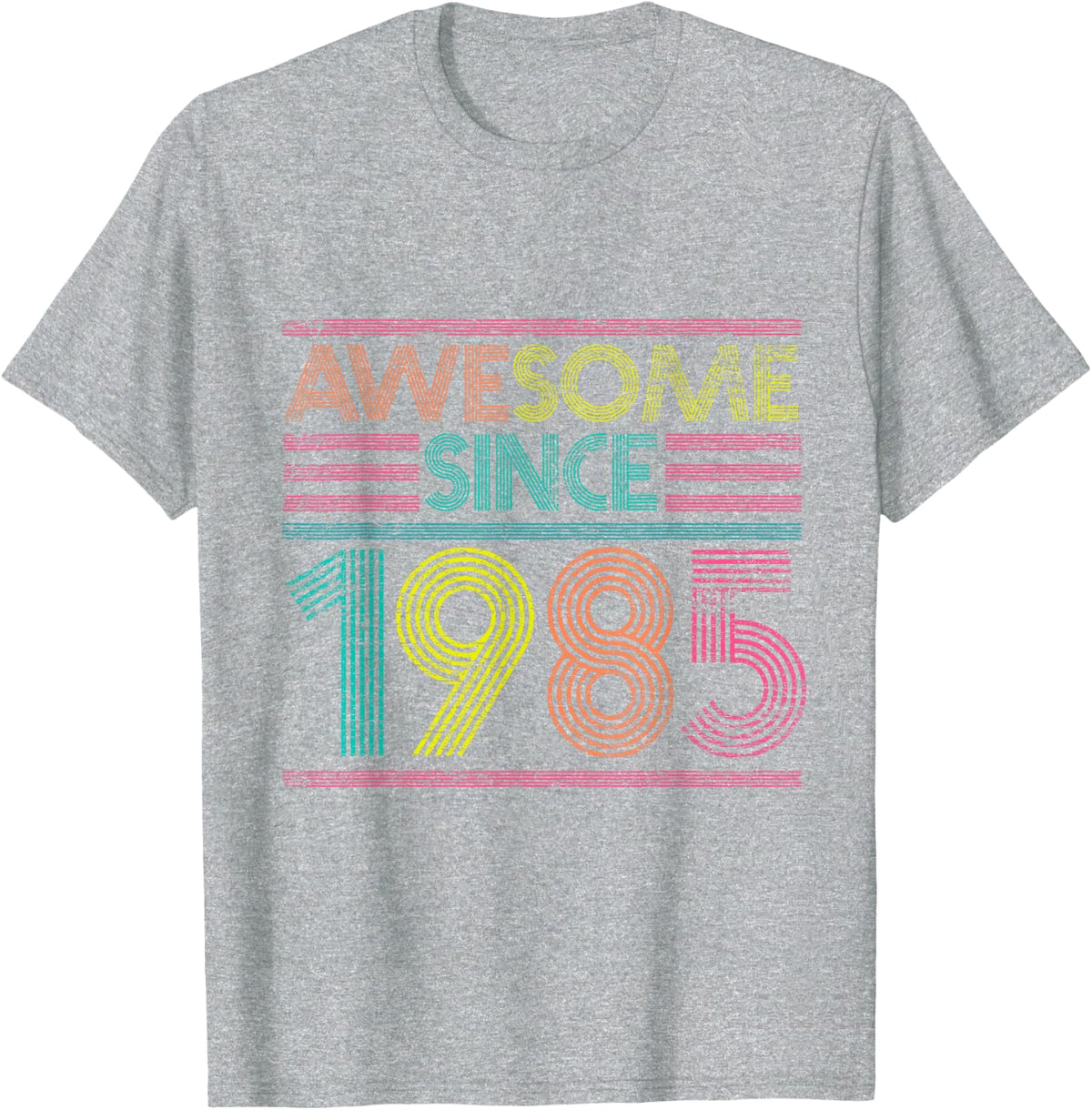 Awesome Since 1985 41st Birthday Gifts 41 Years Old T-Shirt - Heather Grey