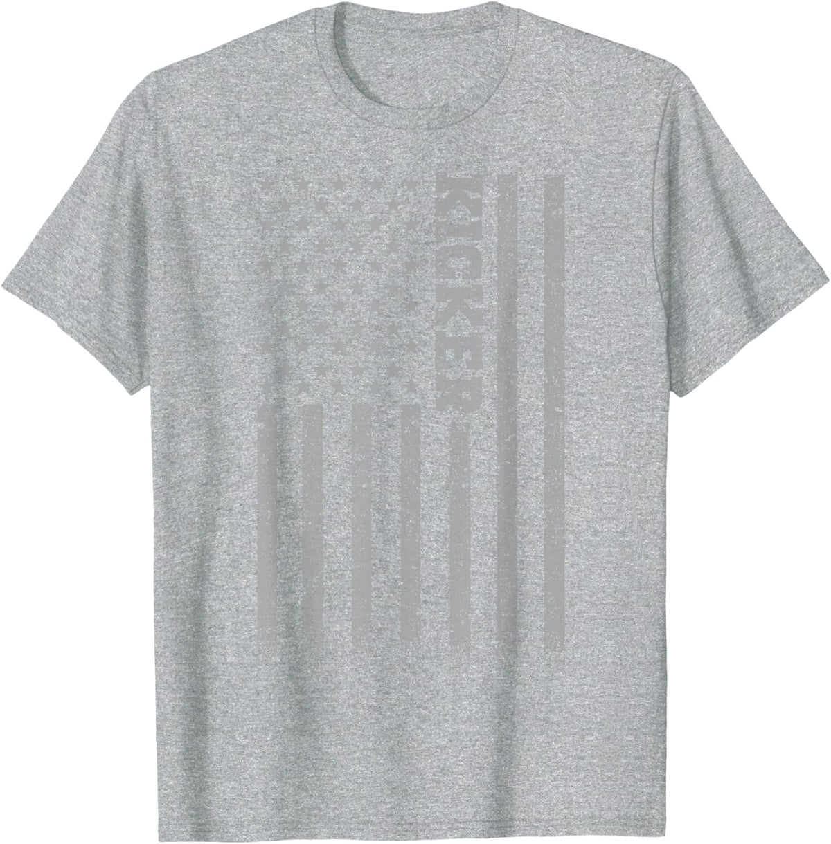 Kicker American Flag T-Shirt - Heather Grey